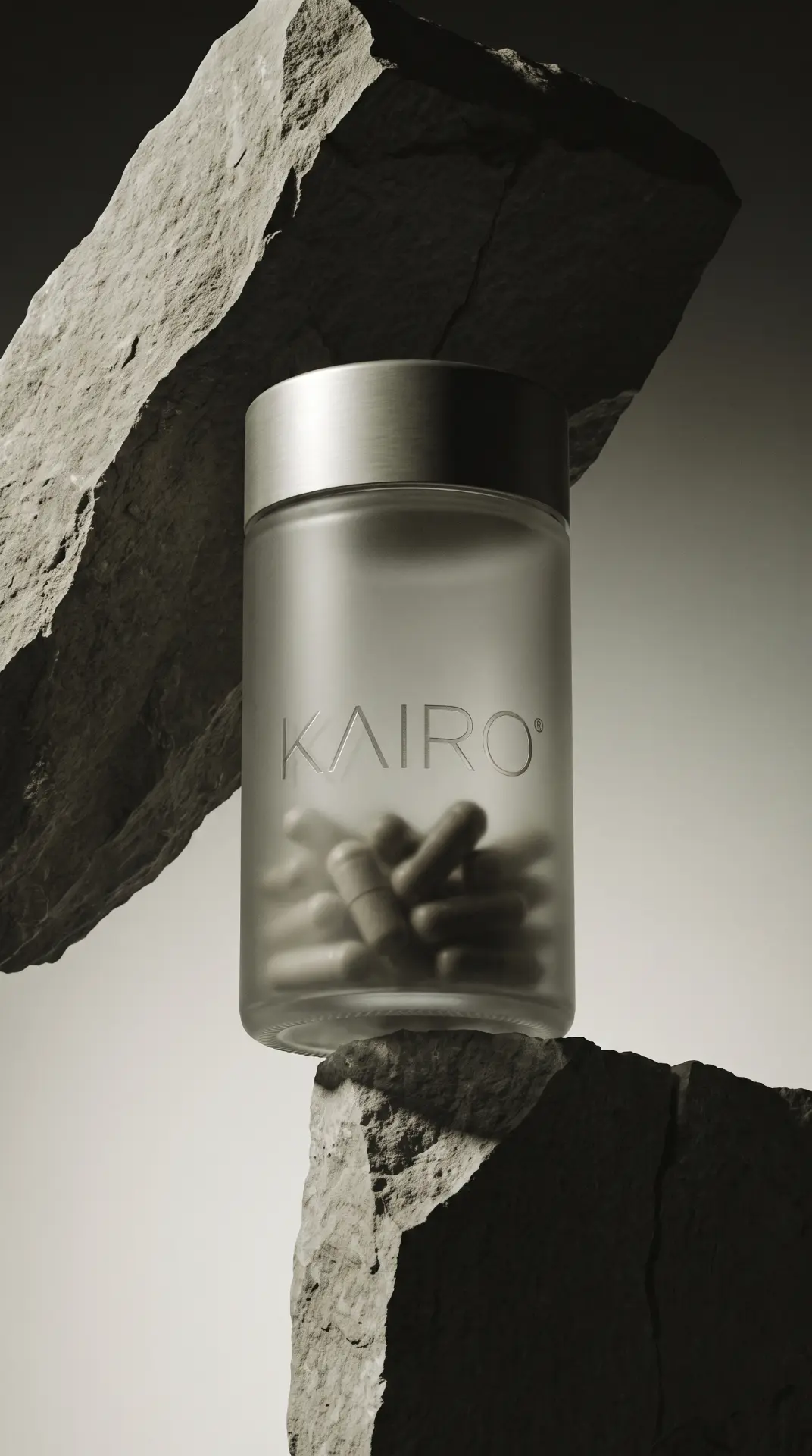 KAIRO bottle between stone slabs